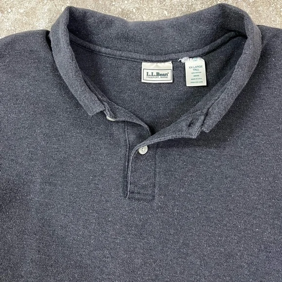LL BEAN Men's Long Sleeved Polo Shirt - Picture 2 of 8